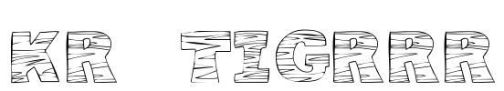 KR Tigrrr Font Image