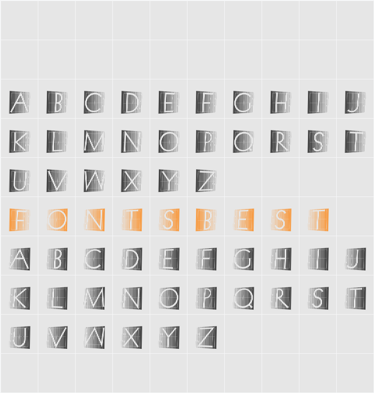 XperimentypoStripes-Two Character Map