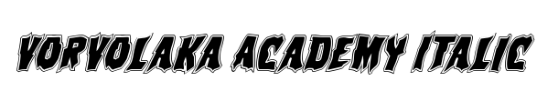 Vorvolaka Academy Italic