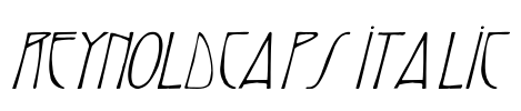 ReynoldCaps italic Font Image