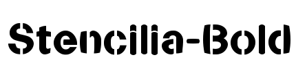 Stencilia-Bold Font Image
