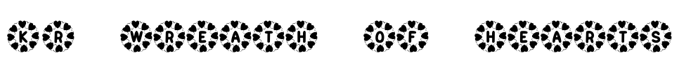 KR Wreath Of Hearts Font Image