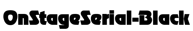 OnStageSerial-Black Font Image