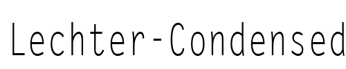 Lechter-Condensed Font Image