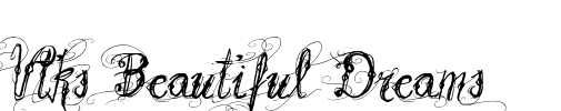 Vtks Beautiful Dreams Font Image