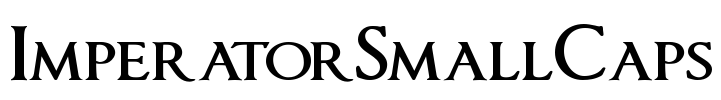 ImperatorSmallCaps Font Image