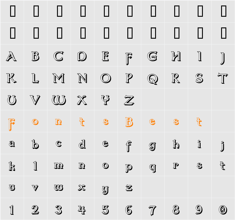 Dumbledor 3 Shadow Character Map