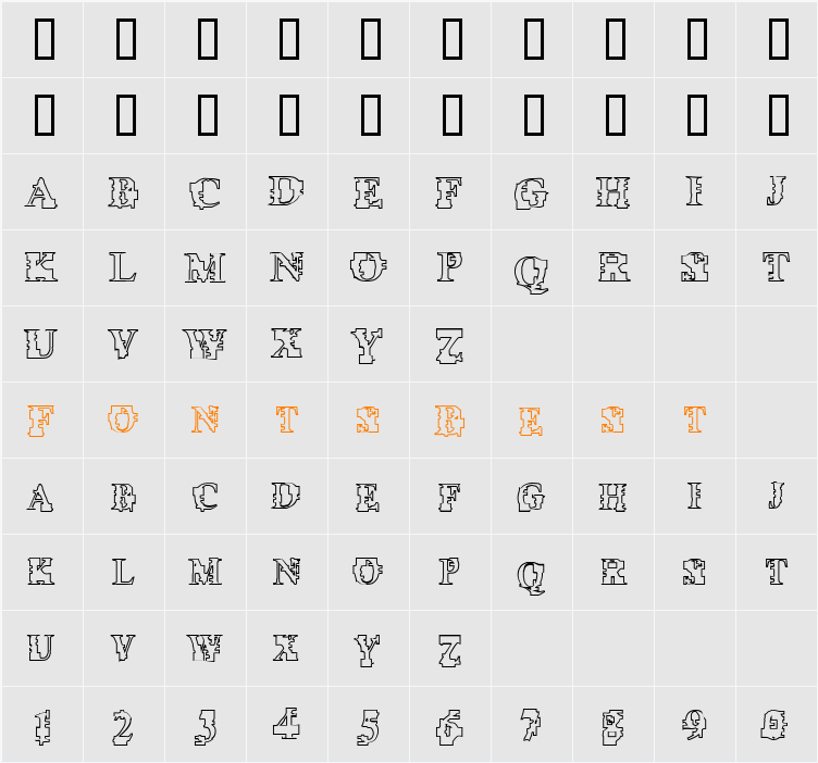 Psi Borgz Hollow Character Map