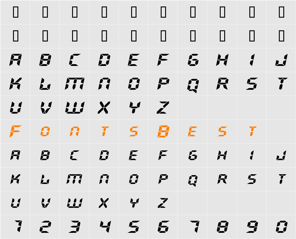GhostMachineExtended Character Map