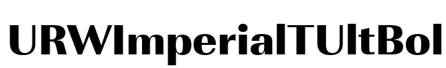 URWImperialTUltBol Font Image