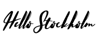 Hello Stockholm Font Image