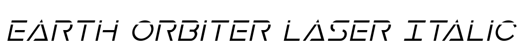 Earth Orbiter Laser Italic