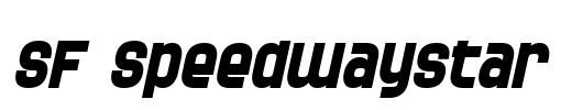 SF Speedwaystar Font Image