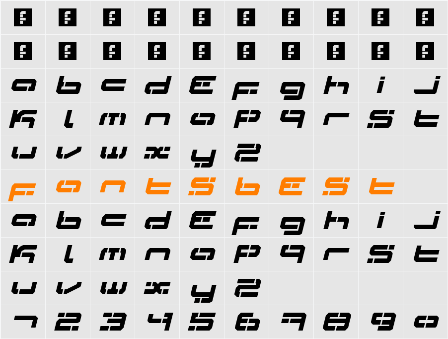 LDR#3 Character Map