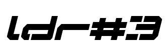 LDR#3 Font Image