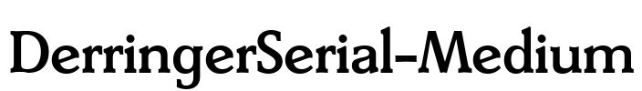DerringerSerial-Medium Font Image