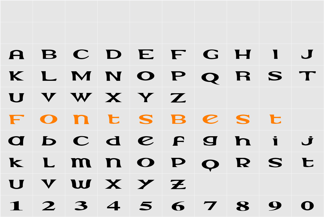 Extrano Character Map