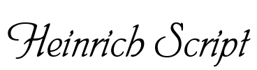 Heinrich Script Font Image