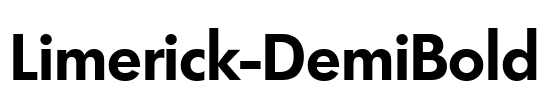 Limerick-DemiBold Font Image
