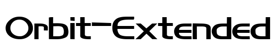 Orbit-Extended Font Image