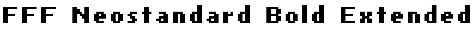FFF Neostandard Bold Extended Font Image