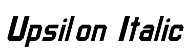 Upsilon Italic Font Image