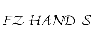 FZ HAND 8 Font Image