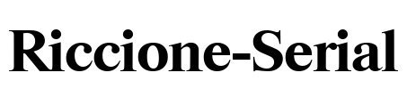 Riccione-Serial Font Image