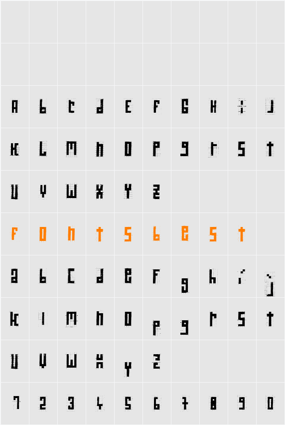 RawStreetWall Character Map
