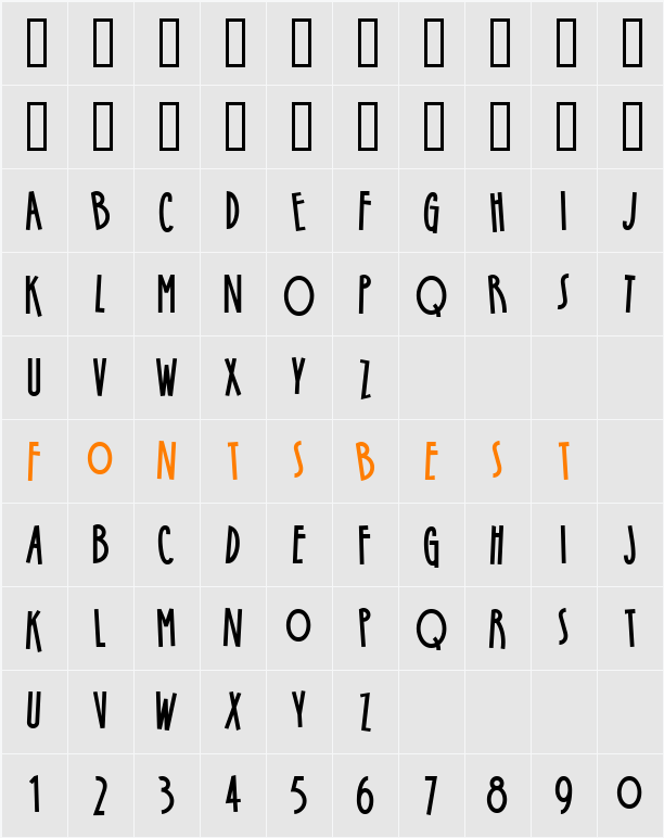 StoneSoupNF Character Map