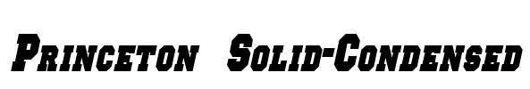Princeton Solid-Condensed Font Image