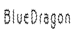 BlueDragon Font Image