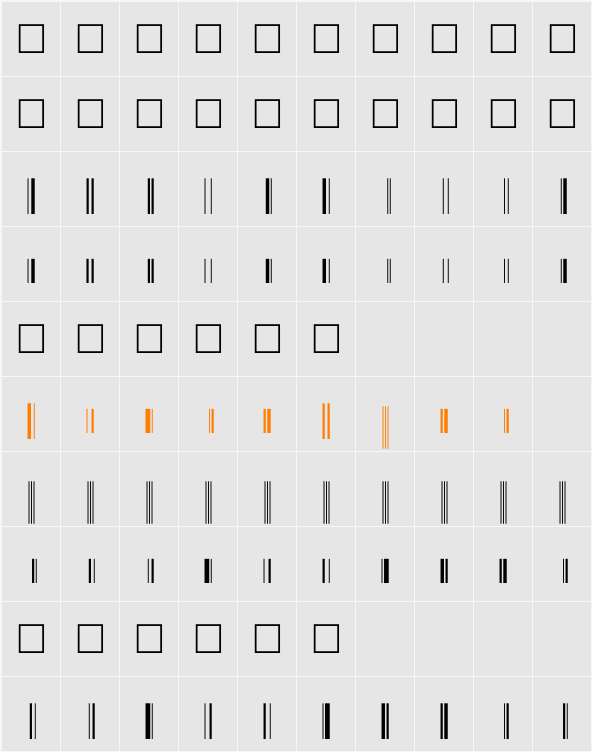 UpcEBwrP36xTt Character Map