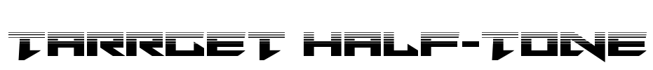 Tarrget Half-Tone Font Image