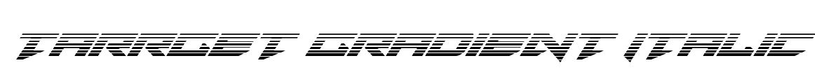 Tarrget Gradient Italic Font Image