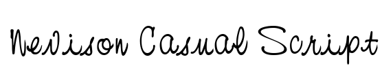 Nevison Casual Script Font Image