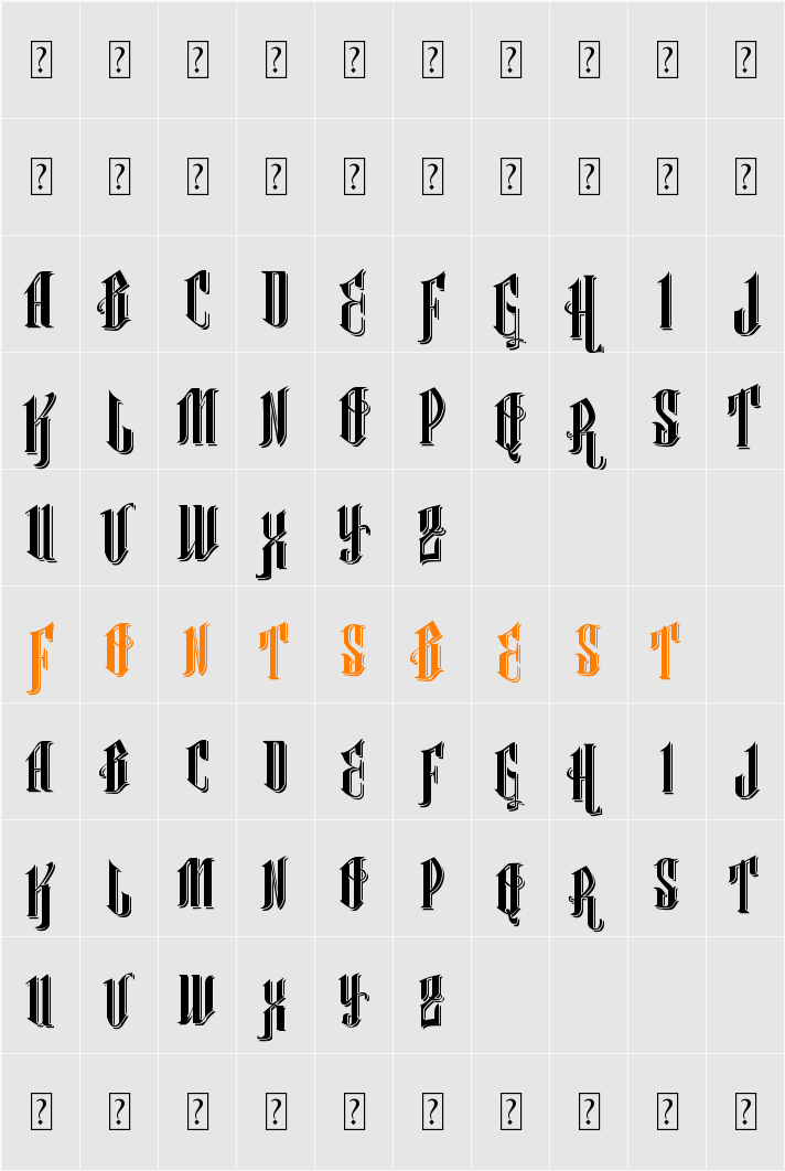 Vtks Classical Hit Character Map