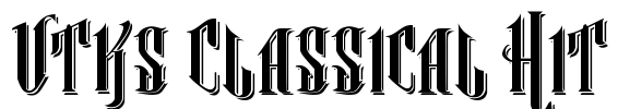 Vtks Classical Hit Font Image