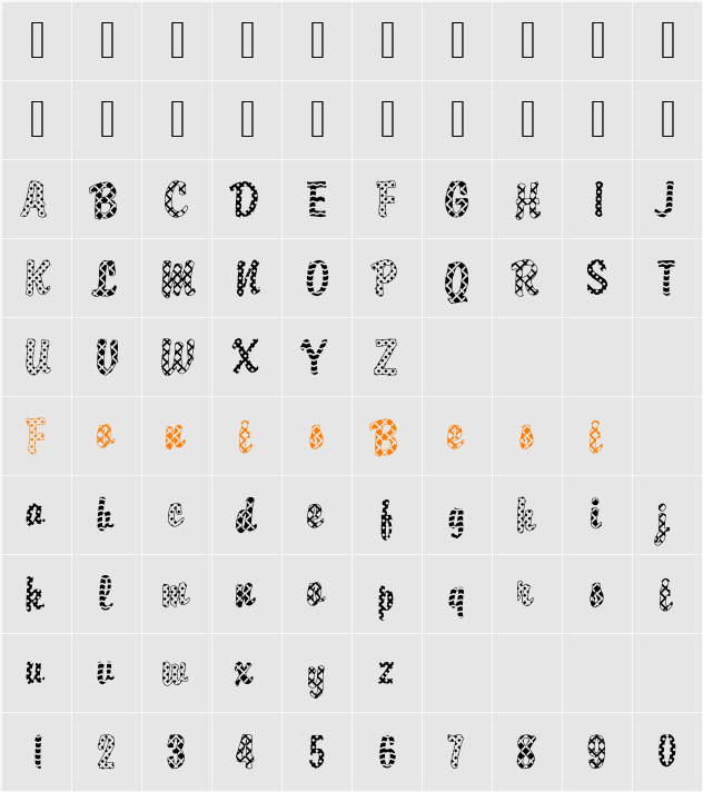 Brody11 Becker Character Map