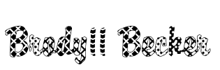 Brody11 Becker Font Image