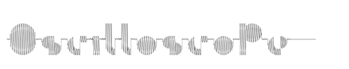 Oscilloscope  Font Image