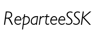 ReparteeSSK Font Image