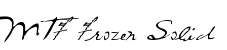 MTF Frozen Solid Font Image