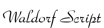 Waldorf Script Font Image
