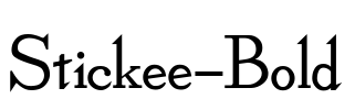 Stickee-Bold Font Image