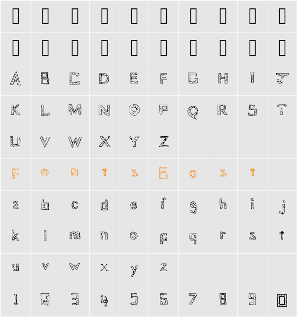 Blueprint Character Map