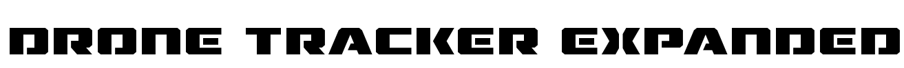 Drone Tracker Expanded Font Image