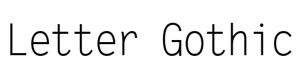 Letter Gothic