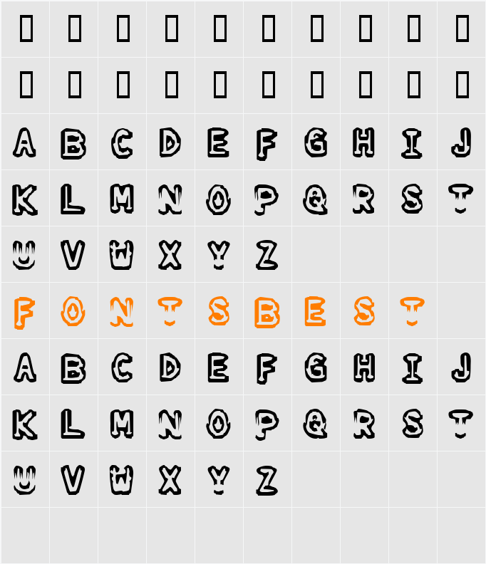 tourettes Character Map