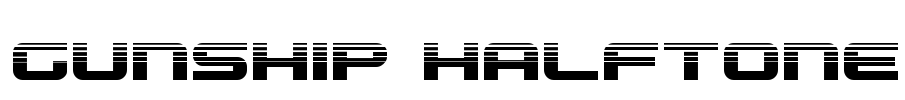 Gunship Halftone